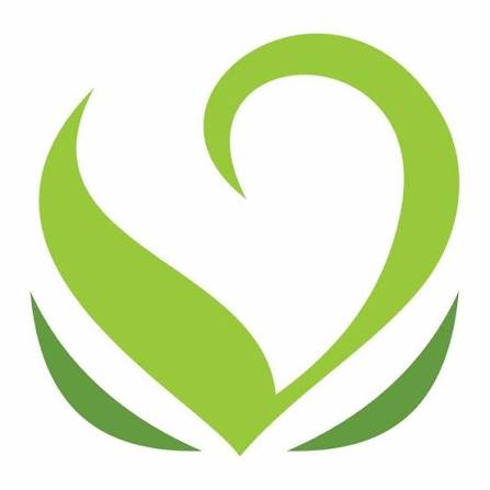 Logo Educa Vale — coração de folhas